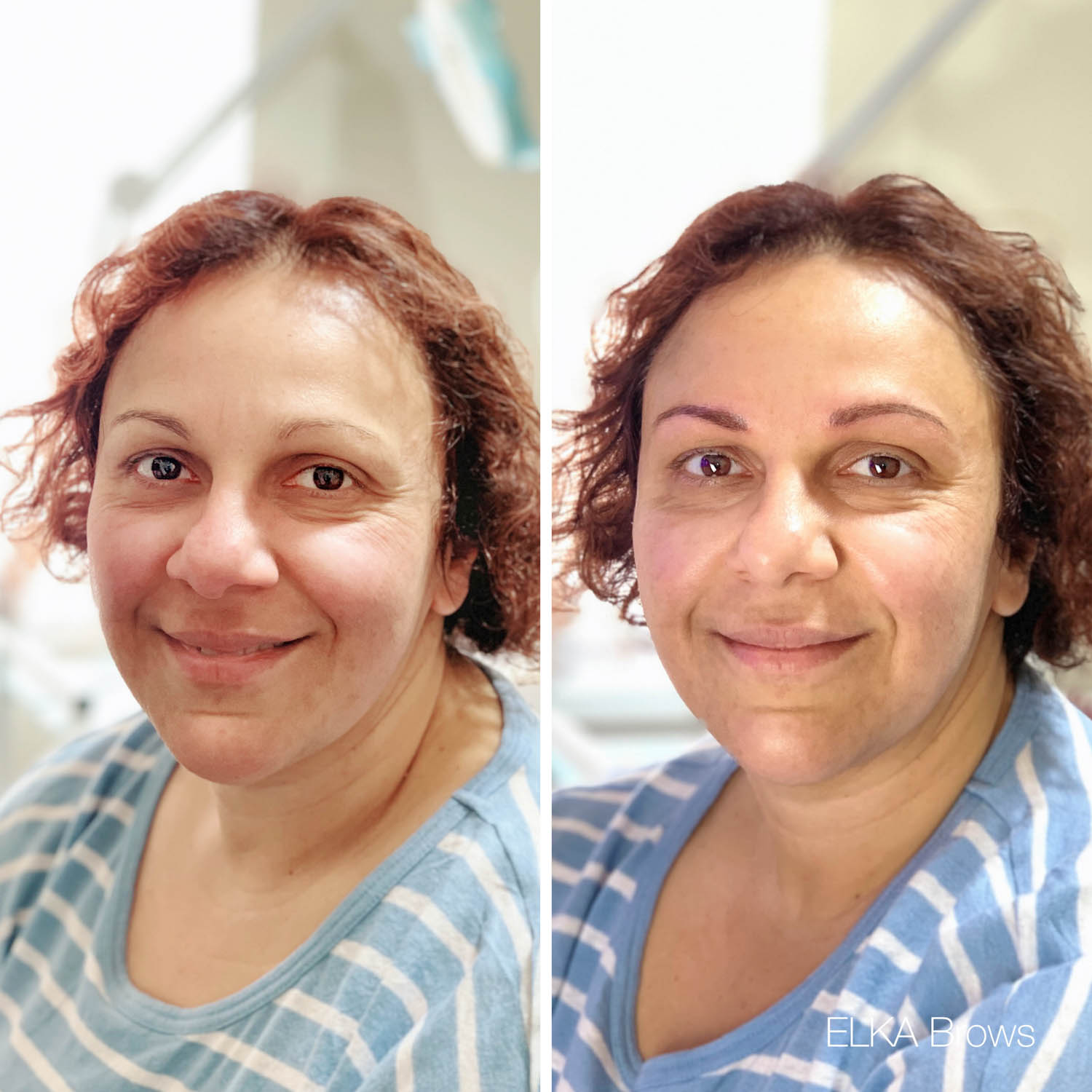 nano brows before and after