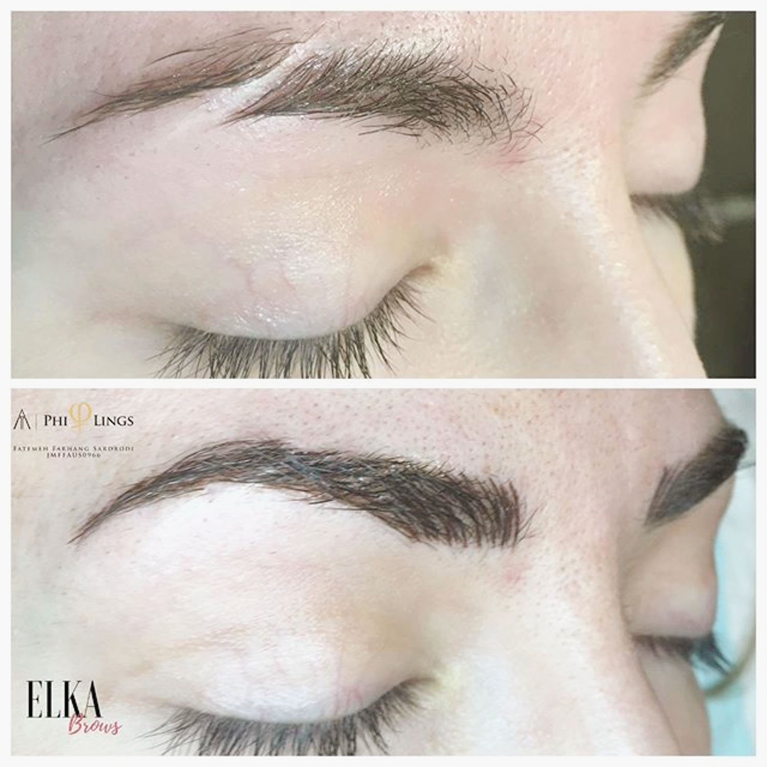 Nano brows and Eyebrow Microblading Gallery | real before & after images