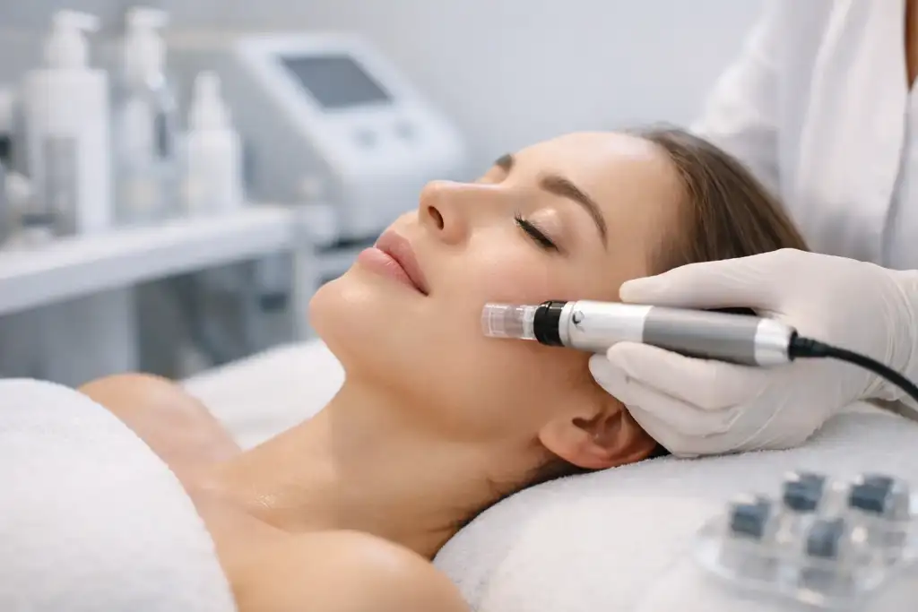 Editorial illustration supporting the explanation of how many microneedling sessions may be recommended