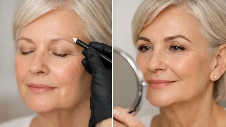 A Mature Client Brow Transformation Example