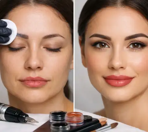 Cosmetic Tattoo Correction Before After Examples