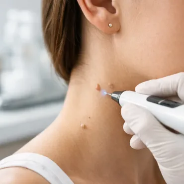Benign skin lesion removal with plasma pen at ELKA Clinic Perth